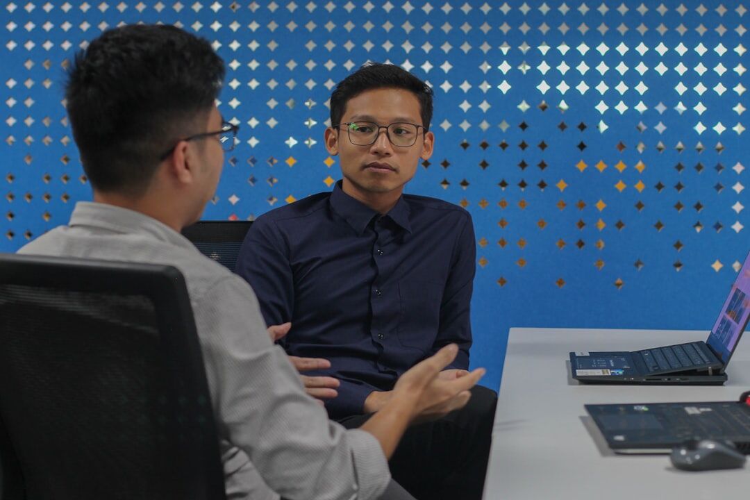 One-on-one interview training session